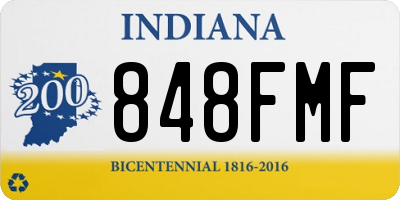 IN license plate 848FMF