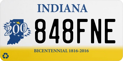 IN license plate 848FNE