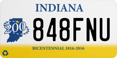 IN license plate 848FNU