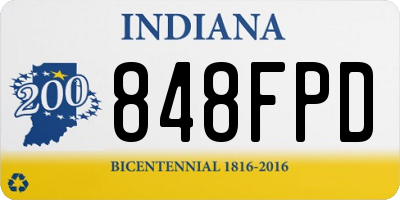 IN license plate 848FPD