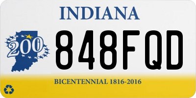 IN license plate 848FQD
