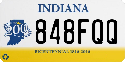 IN license plate 848FQQ