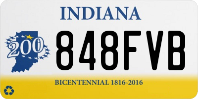 IN license plate 848FVB