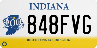 IN license plate 848FVG