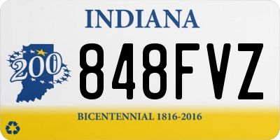 IN license plate 848FVZ