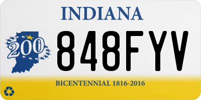 IN license plate 848FYV