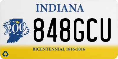 IN license plate 848GCU