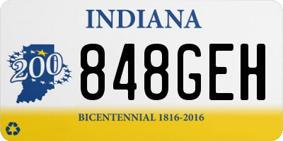 IN license plate 848GEH