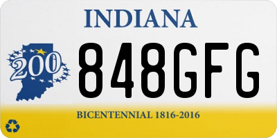 IN license plate 848GFG