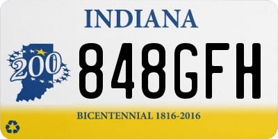 IN license plate 848GFH