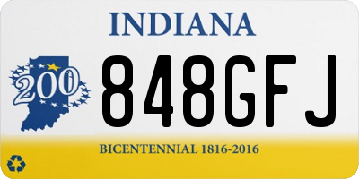 IN license plate 848GFJ