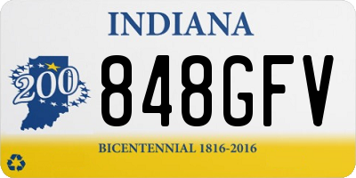 IN license plate 848GFV