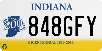 IN license plate 848GFY