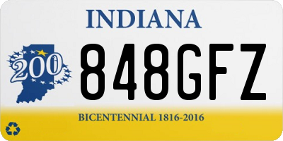 IN license plate 848GFZ