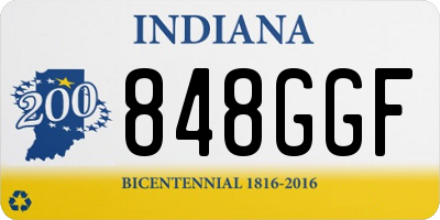 IN license plate 848GGF