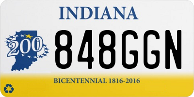 IN license plate 848GGN