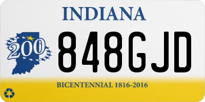 IN license plate 848GJD