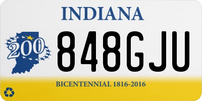 IN license plate 848GJU