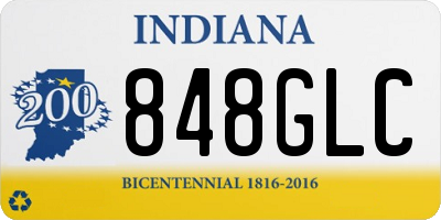 IN license plate 848GLC