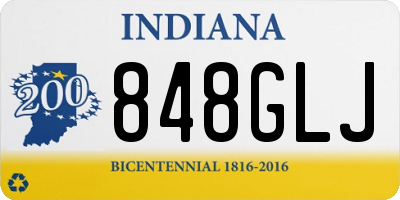 IN license plate 848GLJ