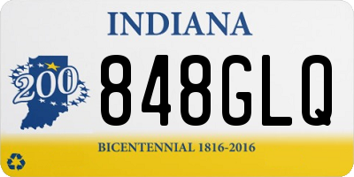 IN license plate 848GLQ