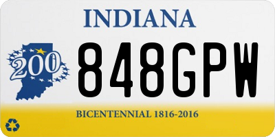 IN license plate 848GPW