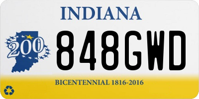 IN license plate 848GWD