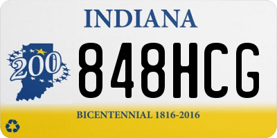 IN license plate 848HCG