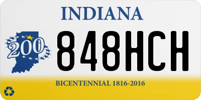 IN license plate 848HCH