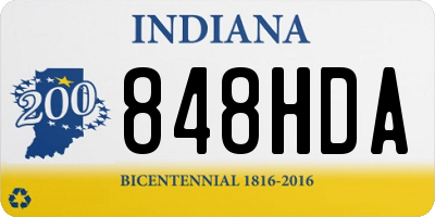 IN license plate 848HDA