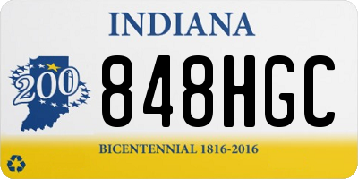 IN license plate 848HGC