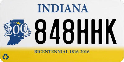 IN license plate 848HHK