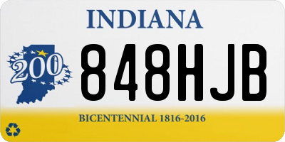 IN license plate 848HJB