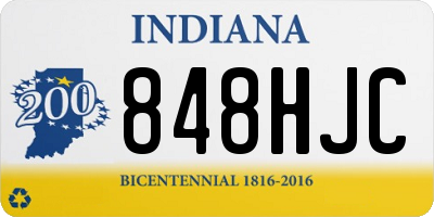IN license plate 848HJC