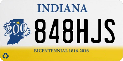 IN license plate 848HJS