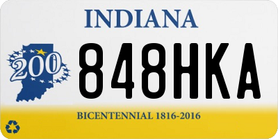 IN license plate 848HKA