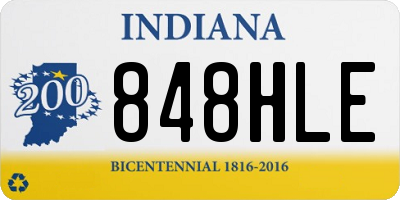 IN license plate 848HLE