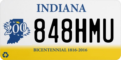 IN license plate 848HMU