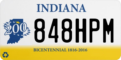IN license plate 848HPM