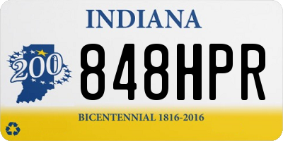 IN license plate 848HPR
