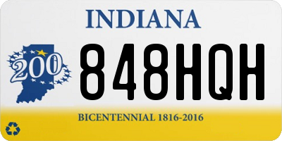 IN license plate 848HQH