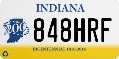 IN license plate 848HRF