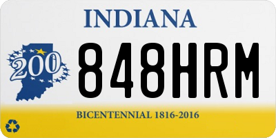 IN license plate 848HRM