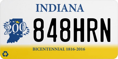 IN license plate 848HRN