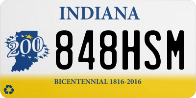 IN license plate 848HSM