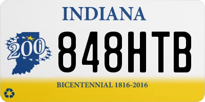 IN license plate 848HTB