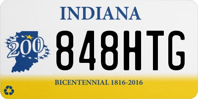 IN license plate 848HTG