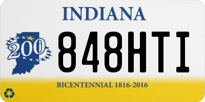 IN license plate 848HTI