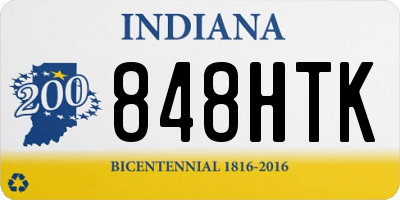 IN license plate 848HTK