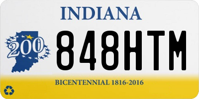 IN license plate 848HTM